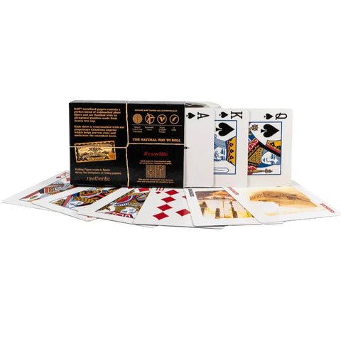 Raw Black Playing Cards