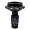 Alien Orbiter Crown Glass Bowl Green