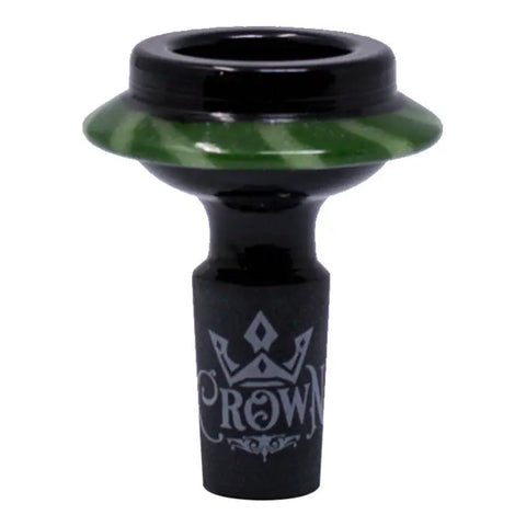 Alien Orbiter Crown Glass Bowl Green