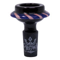 Alien Orbiter Crown Glass Bowl Purple