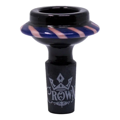 Alien Orbiter Crown Glass Bowl Purple