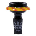 Alien Orbiter Crown Glass Bowl Yellow