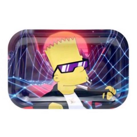 Bart Simpson Metal Rolling Tray