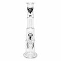 Bent Glass Cyclone Double Perc Bong