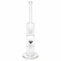 Bent Glass Double Barrel Tree Bong Front