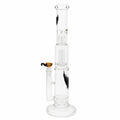 Bent Glass Double Chamber Tower Bong 17"