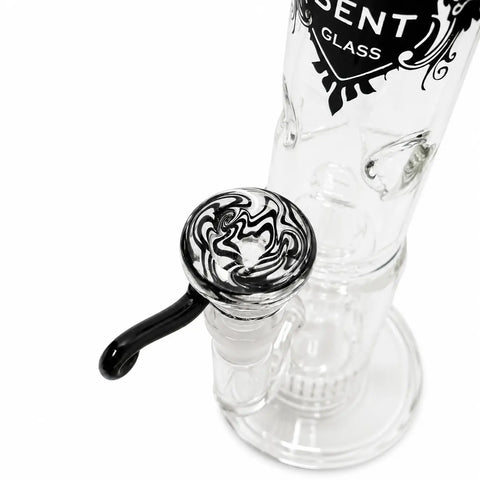 Bent Glass Falcon Perc Glass Bong 12.5"