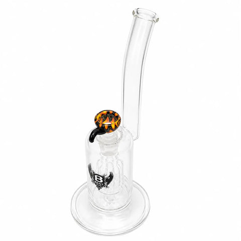 Bent Glass Inferno Bubbler Bong 10.5"