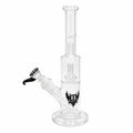 Bent Glass Showerhead Perc Bong with Splash Guard 11"