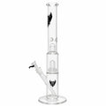 Bent Glass Showerhead Perc Straight Tube Bong 18.5" 