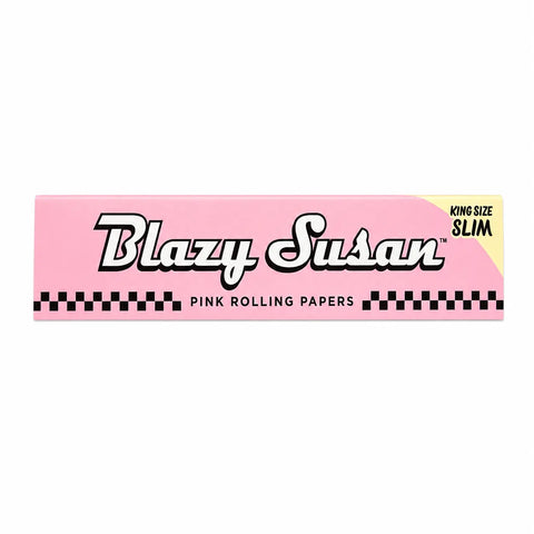 Blazy Susan Pink Rolling Papers - King Size Slim