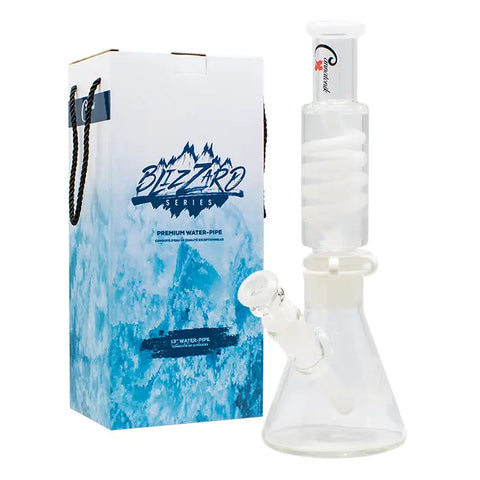 Blizzard Series Freezable 13" Detachable Glass Beaker Bong