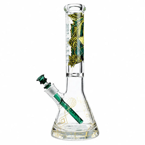 Castle Glass Occult 14" 9mm Beaker Bong
