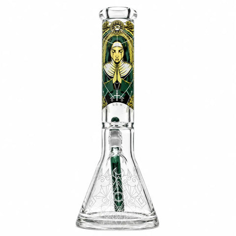Castle Glass Occult 14" 9mm Beaker Bong
