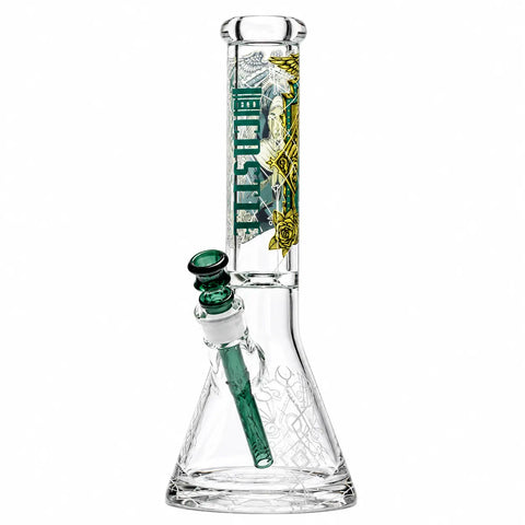 Castle Glass Occult 14" 9mm Beaker Bong