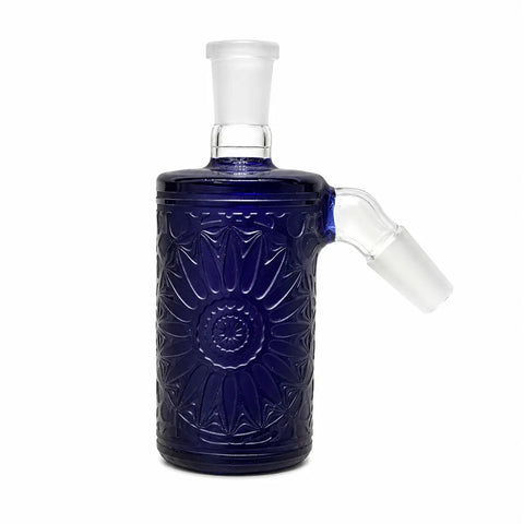 Cheech Glass Frosted Blue Mandala Ash Catcher 14mm