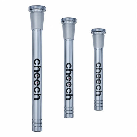Cheech Glass Smoked Blue Downstem 6 Cuts – 3.5", 4.5", 5.5"