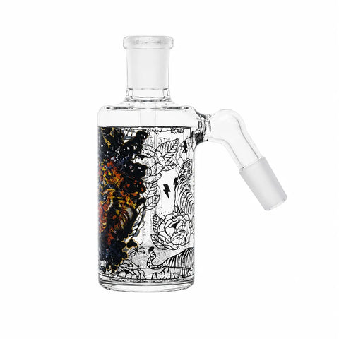 Cheech Glass Tiger Decal Ash Catcher 14mm