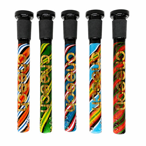 Cheech Glass Multicolored 9-Hole Diffuser Downstem 4.5"