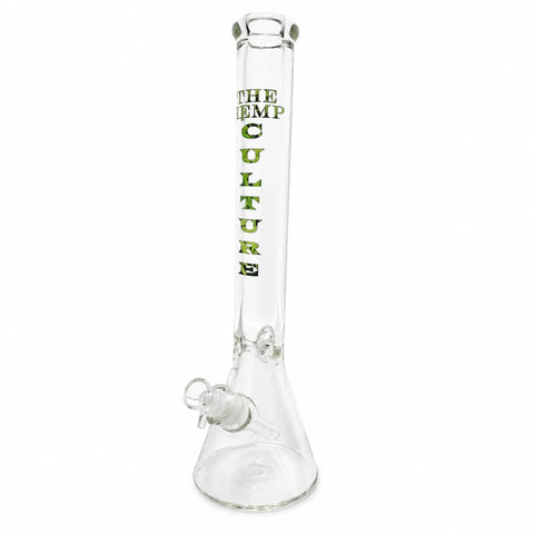 Clear The Hemp Culture 18" Beaker Glass Bong
