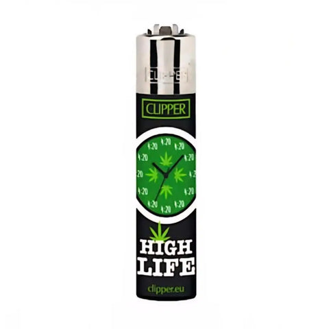 Clipper Lighter - Green Leaves