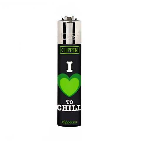 Clipper Lighter - Green Leaves