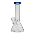 classic color beaker glass bong with ice holders