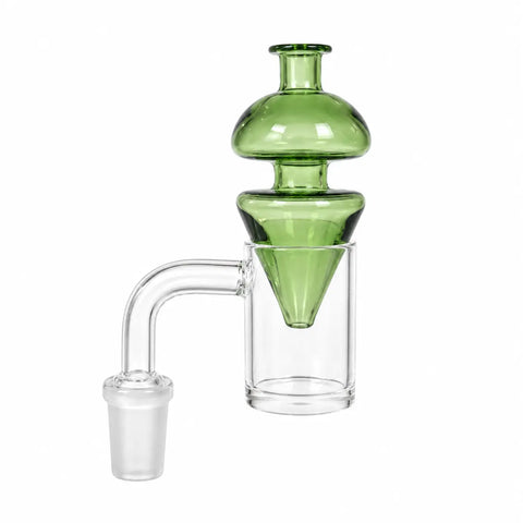 Cone Carb Cap Green in a banger