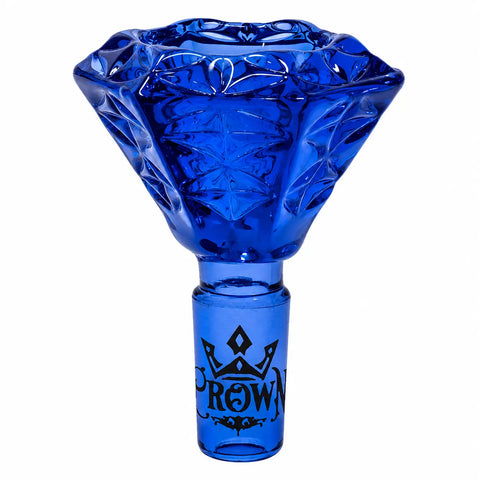 Crown Diamond 14mm Bong Bowl Blue
