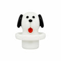 Dog Glass Carb Cap White