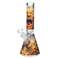 Dragon Glass Beaker Bong 10"