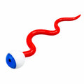 Evil Eye Glass Dabber Red