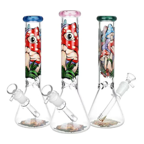 Eye Of The MuShroom Beaker Glass Bong