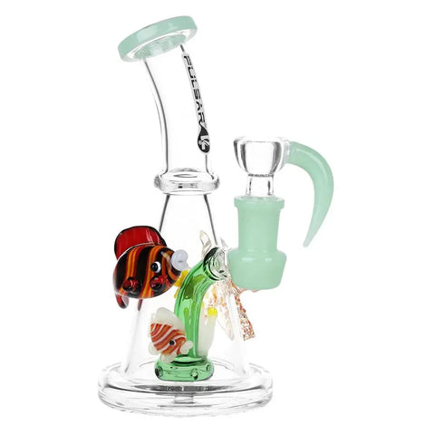 Pulsar Just Keep Swimming Glass Water Pipe 6.5"