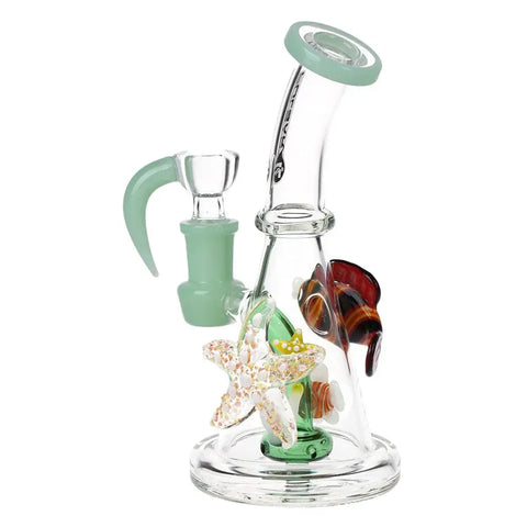 Pulsar Just Keep Swimming Glass Water Pipe 6.5"
