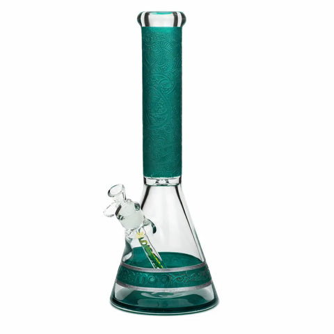 Sandblast Glass Beaker Bong
