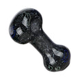 Frit Fusion Glass Spoon Pipe Black