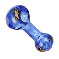 Frit Fusion Glass Spoon Pipe Blue