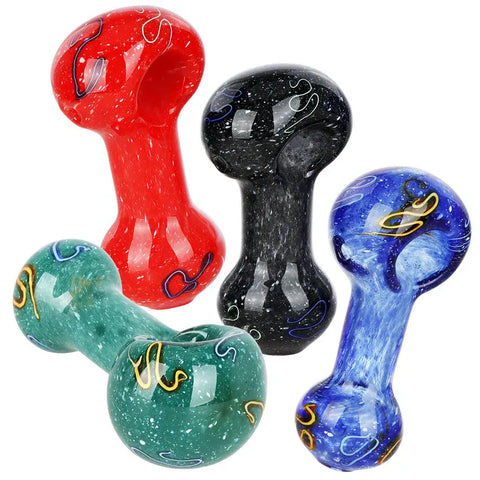 Frit Fusion Glass Spoon Pipe Color