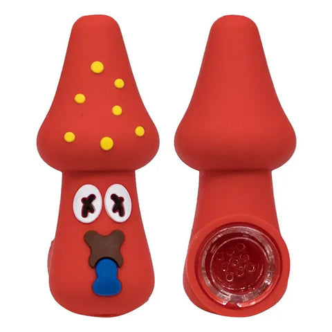 Funky Mushroom Silicone Hand Pipe