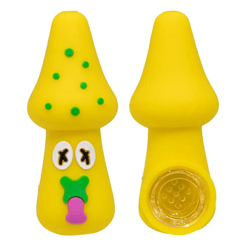 Funky Mushroom Silicone Hand Pipe