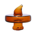 Glass Hat Carb Cap Amber Top