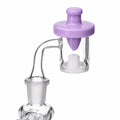 Glazed Glass Hat Carb Cap in a banger