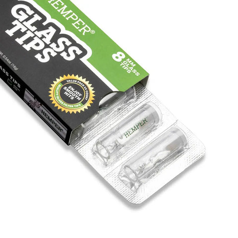 Hemper Glass Tips 8mm 5pack