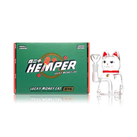 Hemper Lucky Money Cat Bong 5"