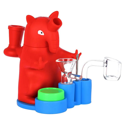 High Elephant Silicone DAB Station Rig 6"