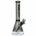 Hoss Glass Colored Beaker w/ Window Base Bong Black