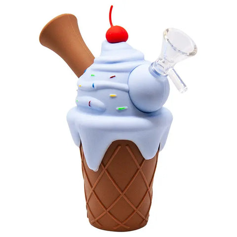 Ice Cream Silicone Bong 6"