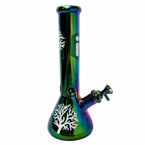 Infyniti Leaf 7 mm Metallic Glass Bong