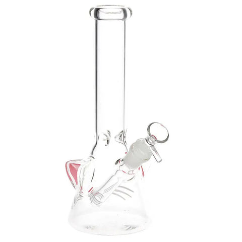 SeshGear Kitty Whiskers Glass Beaker Bong 9.75"